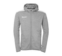uhlsport Kempa Emotion 27 - Giacca sportiva con cappuccio, per uomo e ragazzo, con cappuccio imbottito, in pile sull'interno, con tasche con cerniera