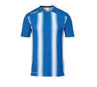 uhlsport Maglia Stripe 2.0, Uomo, Azzurro/Bianco, L