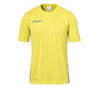 uhlsport Maglietta da Allenamento Score, Uomo, limonengelb/Azurblau, M