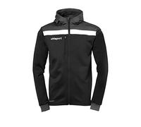 uhlsport Offense 23 Multi Hood Giacca con Cappuccio per Uomo, Uomo, 100519901, Nero, Grigio Antracite, Bianco, 152
