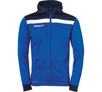 uhlsport Offense 23 Multi Hood Giacca con Cappuccio per Uomo, Uomo, 100519903, Blu/Blu Oltremare/Bianco, S