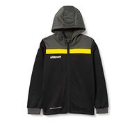 uhlsport Offense 23 Multi Hood Giacca con Cappuccio per Uomo, Uomo, 100519907, Nero/Antracite/Giallo Lime, 116