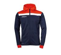 uhlsport Offense 23 Multi Hood Giacca con Cappuccio per Uomo, Uomo, 100519910, Blu Marino/Rosso/Bianco, 116