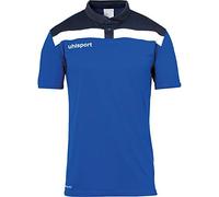 uhlsport Offense 23 Polo Shirt Uomo, Uomo, 100221303, Blu/Blu Oltremare/Bianco, 164