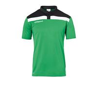 uhlsport Offense 23 Polo Shirt Uomo, Uomo, 100221306, Verde/Nero/Bianco, 152