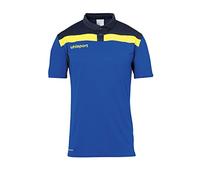 uhlsport Offense 23 Polo Shirt Uomo, Uomo, 100221314, Blu/Blu Oltremare/Giallo Lime, 5XL