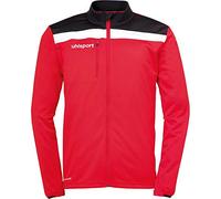 uhlsport Offense 23 Poly Jacket Giacca in Poliestere da Uomo, Uomo, 100519804, Rosso/Nero/Bianco, 140