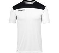 uhlsport Offense 23 Poly Shirt Maglietta da Calcio per Uomo, Uomo, 100221402, Bianco/Nero/Antracite, 128