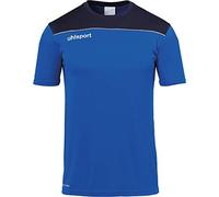 uhlsport Offense 23 Poly Shirt Maglietta da Calcio per Uomo, Uomo, 100221403, Blu/Blu Oltremare/Bianco, L