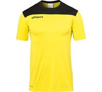 uhlsport Offense 23 Poly Shirt Maglietta da Calcio per Uomo, Uomo, 100221407, Giallo Lime/Nero/Antracite, L
