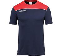 uhlsport Offense 23 Poly Shirt Maglietta da Calcio per Uomo, Uomo, 100221410, Blu Marino/Rosso/Bianco, 3XL