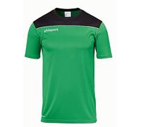 uhlsport Offense 23 Poly Shirt, Uomo, Verde/Nero/Bianco, M