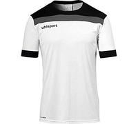 uhlsport Offense 23 Shirt Shortsleeved Maglietta da Calcio per Uomo, Uomo, 100380403, Blu/Blu Oltremare/Bianco, 2XL