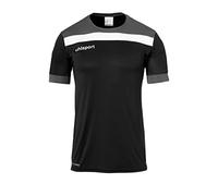 uhlsport Offense 23 Shirt Shortsleeved, Uomo, Nero, Grigio Antracite, Bianco, XL