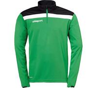 uhlsport Offense 23 Zip Top Maglietta 1/4 di Calcio per Uomo, Uomo, 100221206, Verde/Nero/Bianco, 2XL