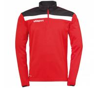 Uhlsport Offense Uomo Cerniera 1/4 Felpa 100221204 rosso 116