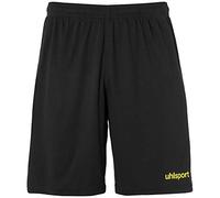 uhlsport - Pantaloncini da Bambino Center Basic, Senza Slip Interno, Bambini, 100334226, Nero/Giallo Limone, 140