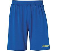 uhlsport - Pantaloncini da Bambino Center Basic, Senza Slip Interno, Bambini, 100334227, Azzurro/Giallo Lime, 140