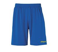 uhlsport - Pantaloncini da Bambino Center Basic, Senza Slip Interno, Bambini, 100334227, Azzurro/Giallo Lime, 116