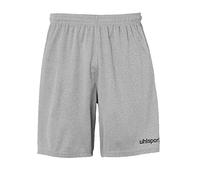 uhlsport - Pantaloncini da Uomo Center Basic, Senza Slip Interni, Uomo, 100334215, Dark Grau Melange/Schwarz, XXL