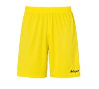 uhlsport - Pantaloncini da Uomo Center Basic, Senza Slip Interni, Uomo, 100334216, Giallo Limone/Nero, S
