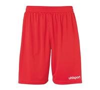 uhlsport Performance Shorts Uomo Sport Calcio Fitness Escursionismo Ciclismo Pantaloni Corti Pantaloni Corsa Estivi 100% Poliestere Riciclato Rosso/Bianco - Taglia XL