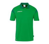 uhlsport Polo Sportiva Unisex, Verde/Laguna, XXXL