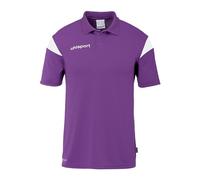 uhlsport Polo Sportiva Unisex, Viola/Bianco, 12 Anni