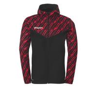 uhlsport Progressive 28 Multi Hood - Giacca sportiva da uomo, con cappuccio e colletto alto