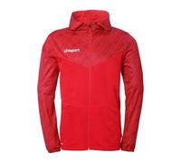 uhlsport Progressive 28 Multi Hood - Giacca sportiva da uomo, con cappuccio e colletto alto