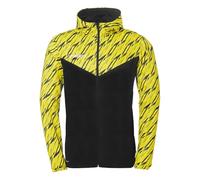 uhlsport Progressive 28 Multi Hood - Giacca sportiva da uomo, con cappuccio e colletto alto