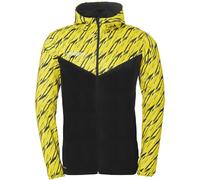 uhlsport Progressive 28 Multi Hood - Giacca sportiva da uomo, con cappuccio e colletto alto