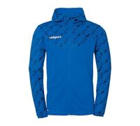 uhlsport Progressive 28 Multi Hood - Giacca sportiva da uomo, con cappuccio e colletto alto