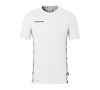 Uhlsport Maglia Uomo Progressive 28 Jersey Manica corta, traspirante Grigio/Nero/Bianco Taglia M