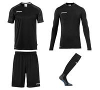 Completo sportivo portiere per bambini Uhlsport Reaction Noir 10/12 anni