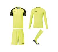 uhlsport Reaction Junior Goalkeeper-Set Completo, Composto da Maglietta e Pantaloni Imbottiti, Abbigliamento da Portiere per Ragazzi Uomo