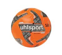 uhlsport Sala Classic Palla, Adulti Unisex, Arancione Fluore/Nero/Argento (Multicolore), 4