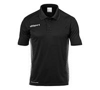 uhlsport Score Polo Shirt Magliette, Unisex, Score Polo Shirt, Schwarz/Weiß, XXXL
