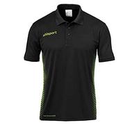 uhlsport Score Polo Shirt Magliette, Unisex, Score Polo Shirt, Verde Fluo/Nero, M