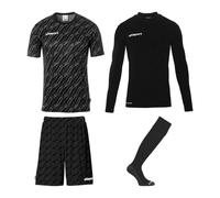 uhlsport Set da Portiere Unisex da Calcio - Set di Maglie Progressive - Set Completo da Portiere Composto da Maglia, Strato di Base, Pantaloni e Calzini - Set di Maglie per Bambini e Adulti