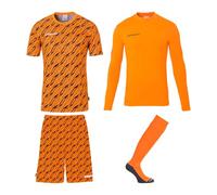 uhlsport Set da Portiere Unisex da Calcio - Set di Maglie Progressive - Set Completo da Portiere Composto da Maglia, Strato di Base, Pantaloni e Calzini - Set di Maglie per Bambini e Adulti