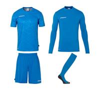 Kit maglia calcio, pantaloncini e calzettoni da portiere Uhlsport Prediction Bleu M