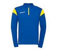 uhlsport Squad 27 1/4 Zip Top - Pullover Unisex, Azurblau/limonengelb,