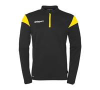 uhlsport Squad 27 1/4 Zip Top - Pullover Unisex, Schwarz/limonengelb,