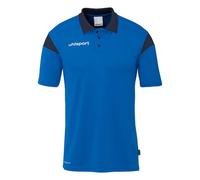 Uhlsport Squad 27 Short Sleeve Polo Blu 3XL Uomo