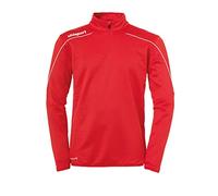 uhlsport Stream 22 1/4 Zip, Top da Allenamento da Uomo, Rosso/Bianco, L
