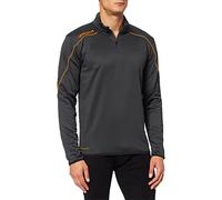Uhlsport Stream 22 1/4 Zip Top, Felpa Uomo, Nero/Arancione Fluo (Fluo Orange), 2XL