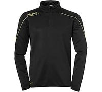uhlsport Stream 22 1/4 Zip Top, Oberbekleidung Bambini, Nero/Giallo Limone, 152