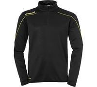 uhlsport Stream 22 1/4 Zip Top, Oberbekleidung Unisex-Bambini, Nero/Giallo Limone, 164