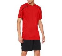 uhlsport Stream 22 - Maglia a Maniche Corte da Uomo, Uomo, Maglietta, 100347721, Rosso/Nero, XXXL